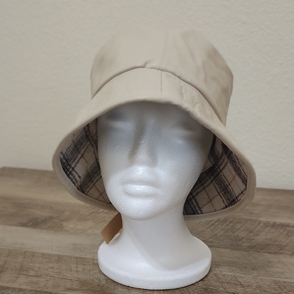 Steve Madden Cream and Brown Bucket Hat - Picture 7 of 10